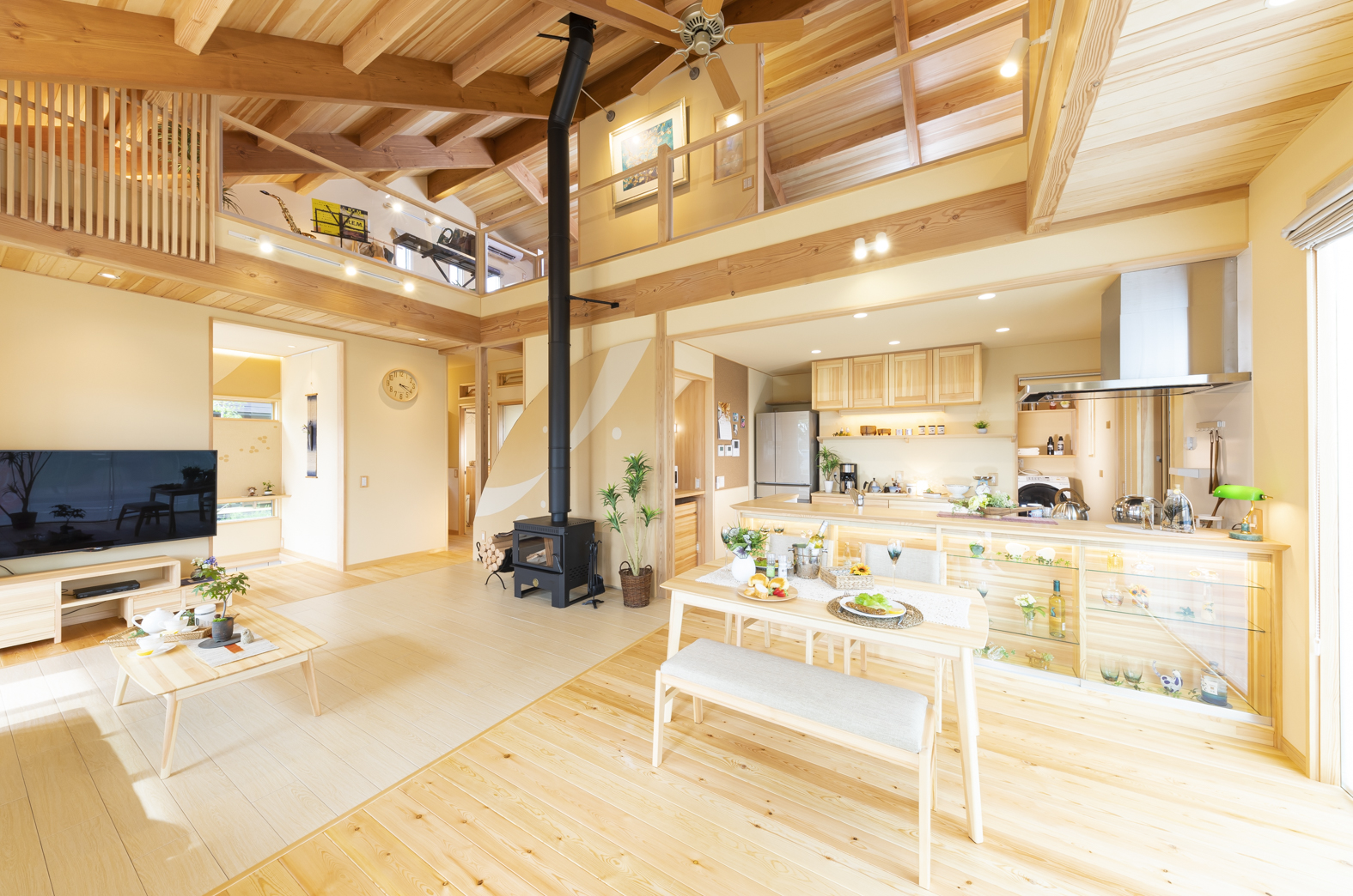 無垢材の温もりを感じる、西郷村の新築平屋住宅！